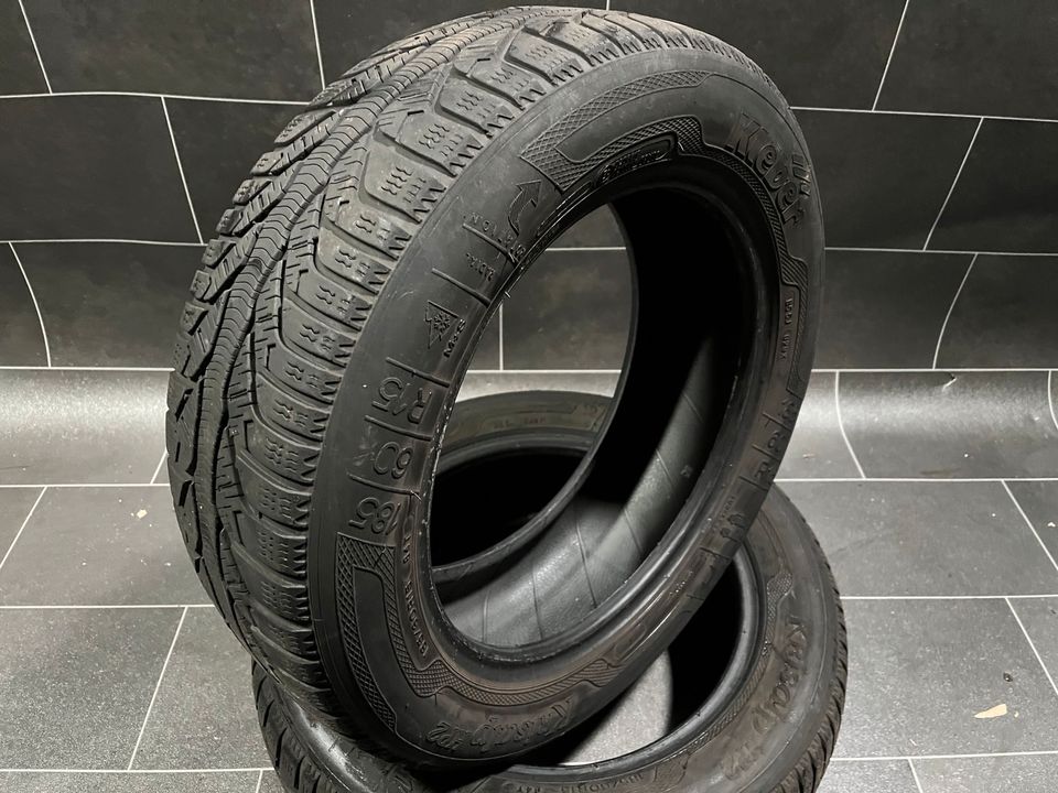 2x 185/60 R15 84T Winterreifen Kleber Krisalp HP2 4-5mm in Mücke