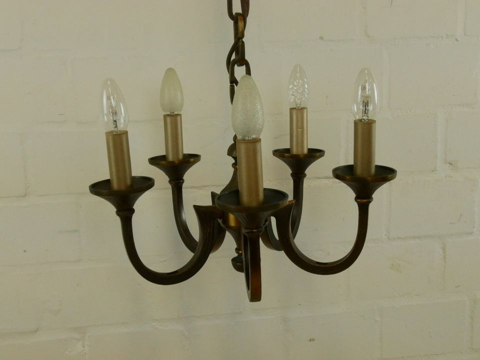 Schäfer-Leuchten Kronleuchter - Bronze - Lampe - 60er Vintage in Hiltrup