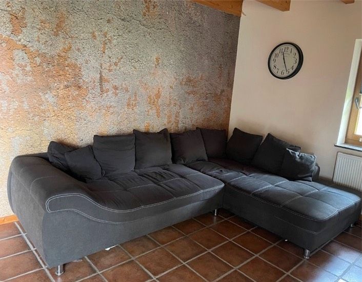 Sofa Sofalandschaft Couch XL anthrazit in Osterholz-Scharmbeck