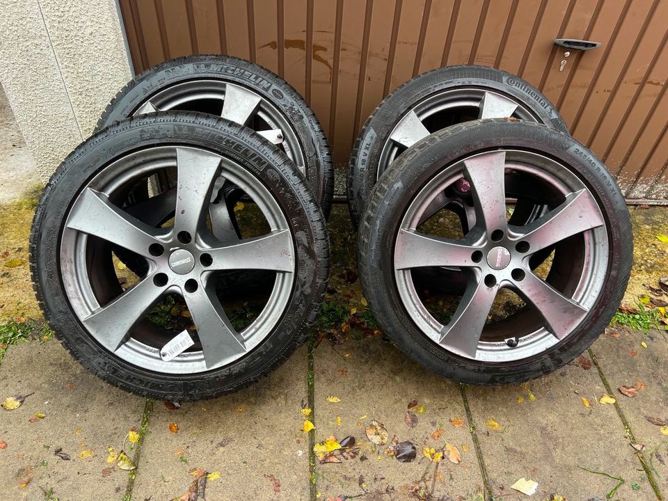 Audi VW Skoda Conti Mich.Winterreifen Winterräder 245/40 R18 #478 in Hainburg