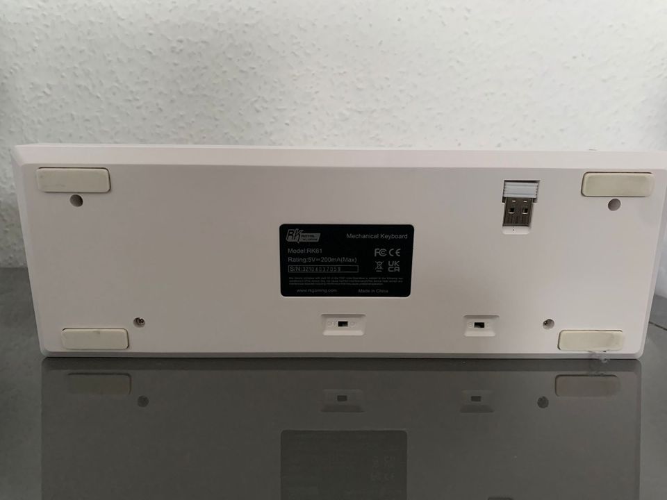 RK ROYAL KLUDGE RK61-DE QWERTZ Kabelgebundene/Bluetooth / 2.4Ghz in Freiburg im Breisgau
