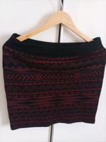 AMISU Rock schwarz rot Strickrock Bodycon stretchig Gr. XL Hessen - Limburg Vorschau
