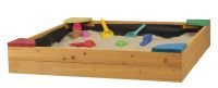 Playtive Sandkasten, mit 4 Sitze Sandkastengestell aus Holz 90 cm Brandenburg - Lübben Vorschau