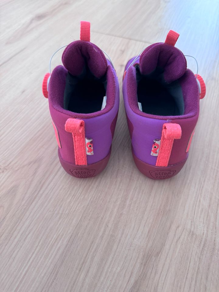 AFFENZAHN Barfußschuhe Tex wasserdicht  pink/lila Größe 32 in Langenbernsdorf