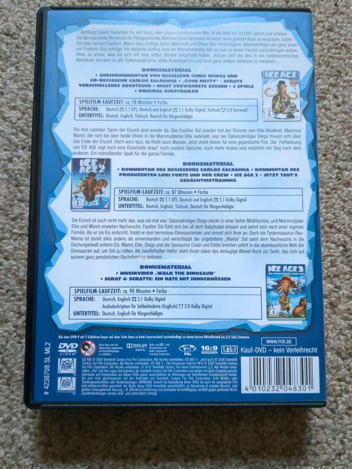 DVD ICE AGE Teil 1, 2, 3 in Neverin