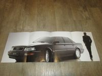 8-seitiges Falt Prospekt, Original 1988, Audi V8+Vergleich 500SE Bayern - Ingolstadt Vorschau