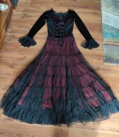 Gothic Mittelalter Kleid schwarz rot Samt Bäres S M Gothic Hessen - Schöneck Vorschau