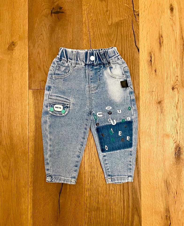 Schicke Jeanshose Schlüpfjeans NEU 80/86 in Aalen