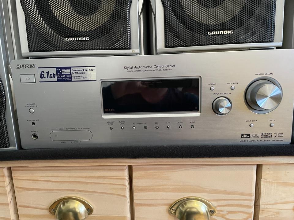 Sony STR-DG 500 mit Boxen, Fernbedienung, Bedienungsanleitung u in Darme