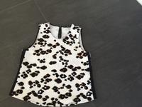 Damen Top T-Shirt Leo Animal Print schwarz weiß Gr S Bayern - Röthlein Vorschau