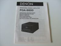 Denon POA-6600 Manual Bedienungsanleitung Hessen - Bruchköbel Vorschau