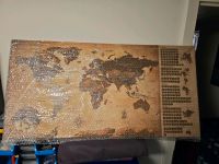 Pinnwand Weltkarte zum rubbeln 90x45cm neu Hessen - Bensheim Vorschau
