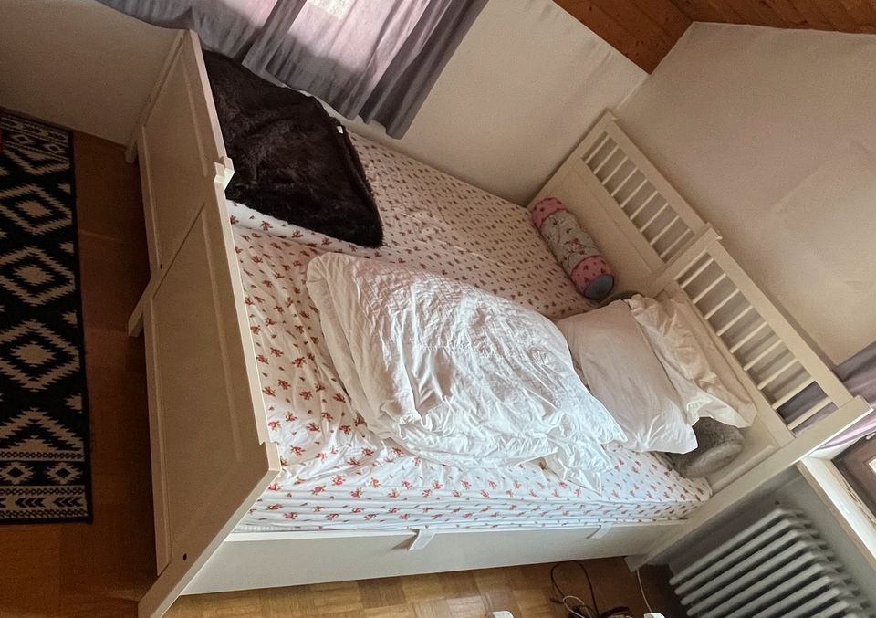 2 x Hemnes Bett 2,00 auf 0,90 weiß in Raubling