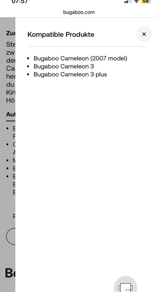 Bugaboo Cameleon 3 Plus Adapter 80401MC02 in Berlin
