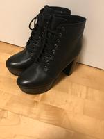 High Heel Plateau Leder Stiefel Schnür-Stiefeletten Hannover - Vahrenwald-List Vorschau