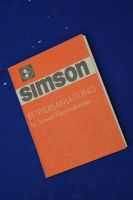 simson ddr betriebsanleitung kleinkrafträder heft anleitung Sachsen - Tharandt Vorschau