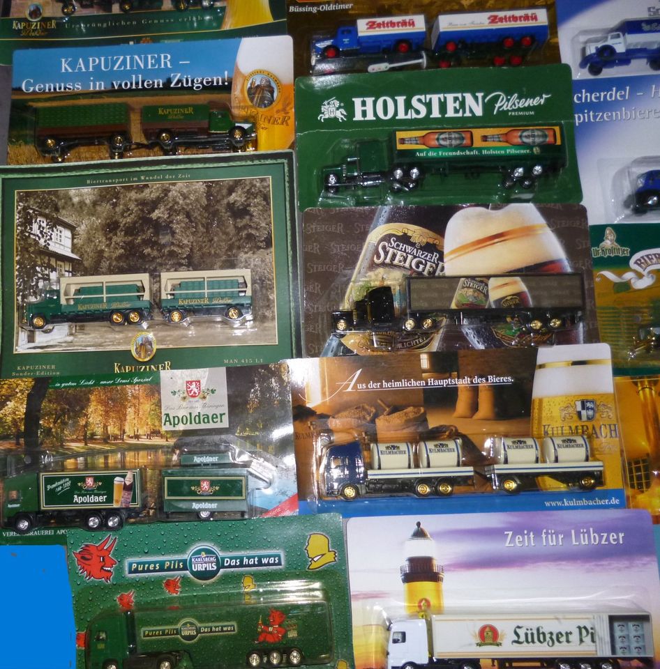 Sammler Brauereien LKW/Trucks/Biertrucks verschiedene Biersorten in Hof (Saale)