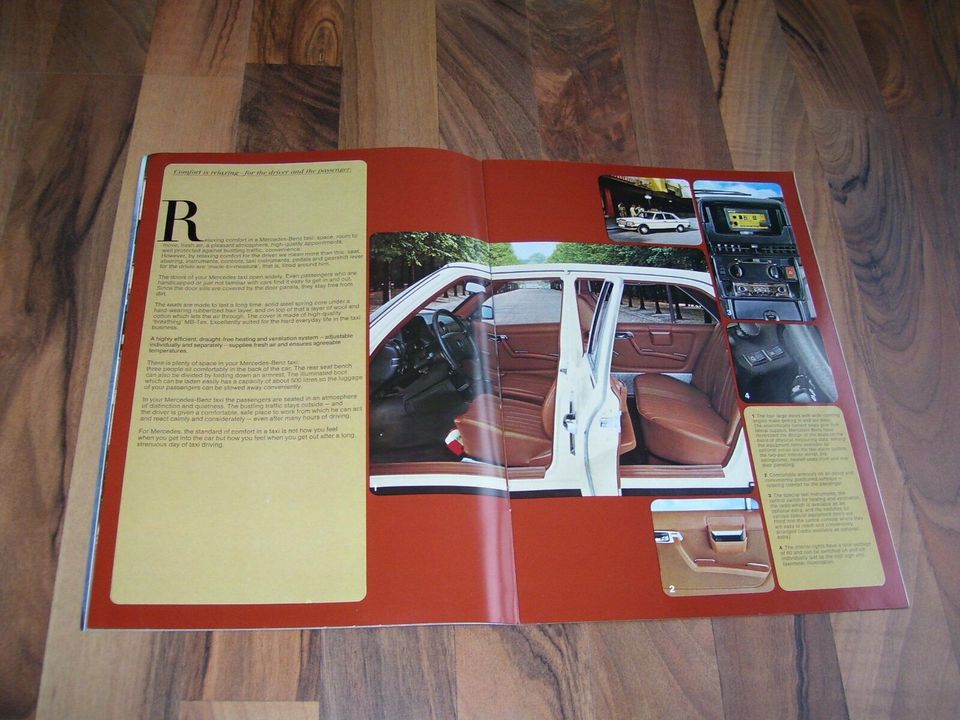 Mercedes W123 Taxi Prospekt von 12/1977 mit 28 Seiten + neuwertig in Göttingen