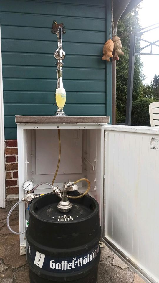 Bier Zapfanlage mit Kühlschrank 30L Fass in Leopoldshöhe
