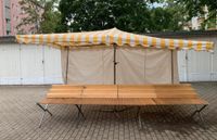 3x4m Marktschirm/Stand  Plana Schirm 20kg Fuß Gelb/Weiß+Rückplane Berlin - Neukölln Vorschau