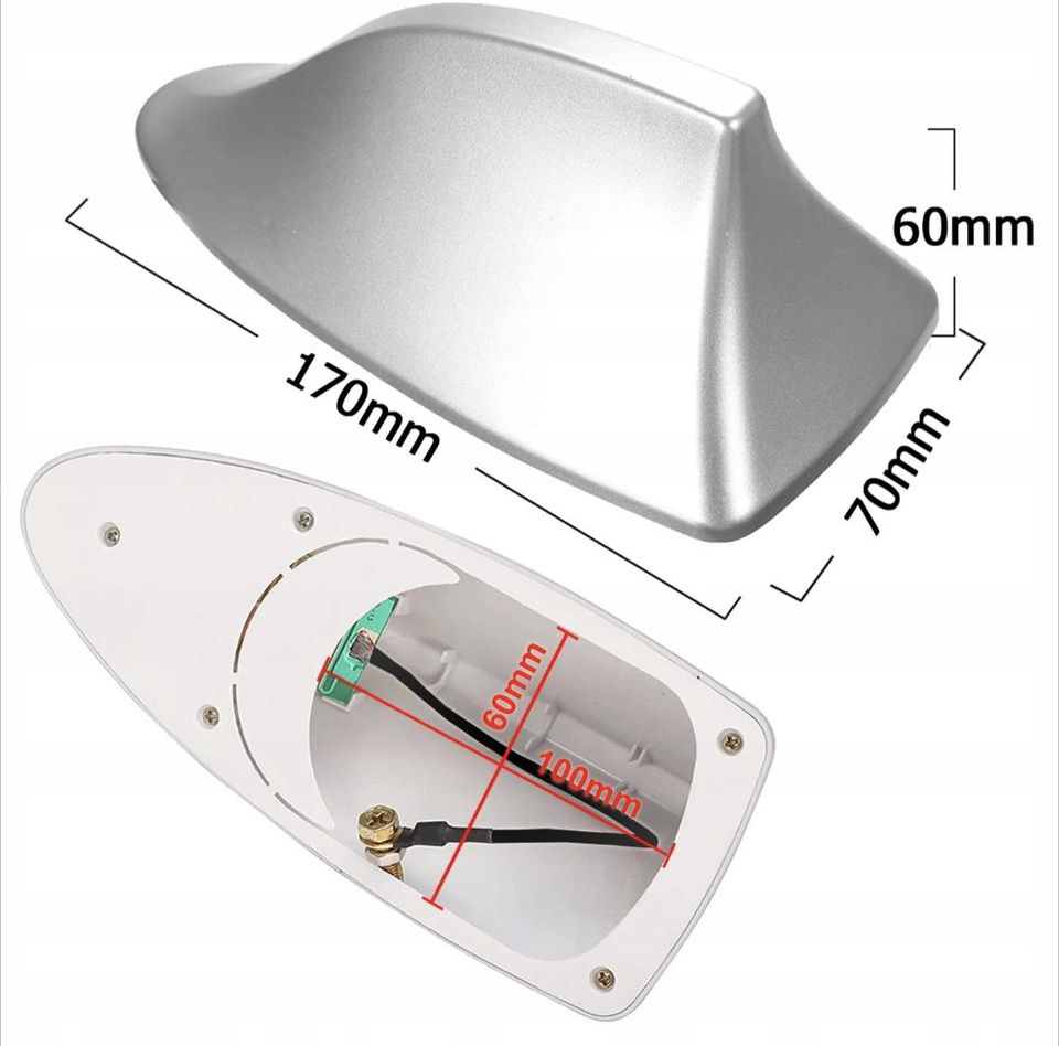 AM-FM-Autoantenne - Haifischflosse Silber in Thalmassing