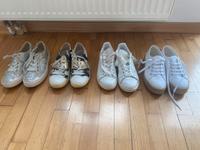 Sneaker weiß Gold Silber neuwertig 38 Saarland - Bous Vorschau
