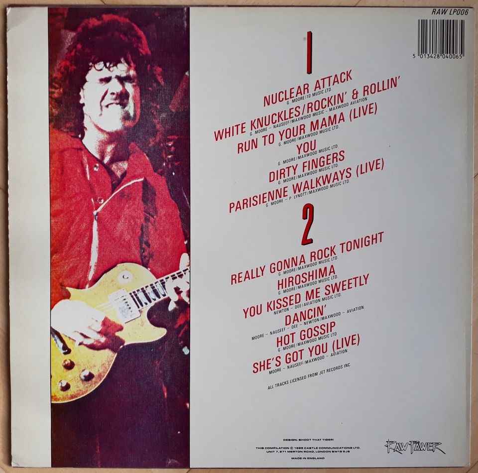 GARY MOORE Vinyl LP`s (Japan,- u. UK-Pressungen) 80er Jahre in Kulmbach