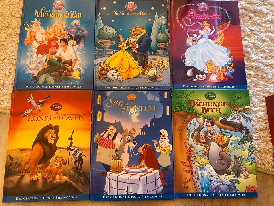 10 Disney Bücher Filmcomics Sammelbox König der Löwen, Arielle in Waging am See