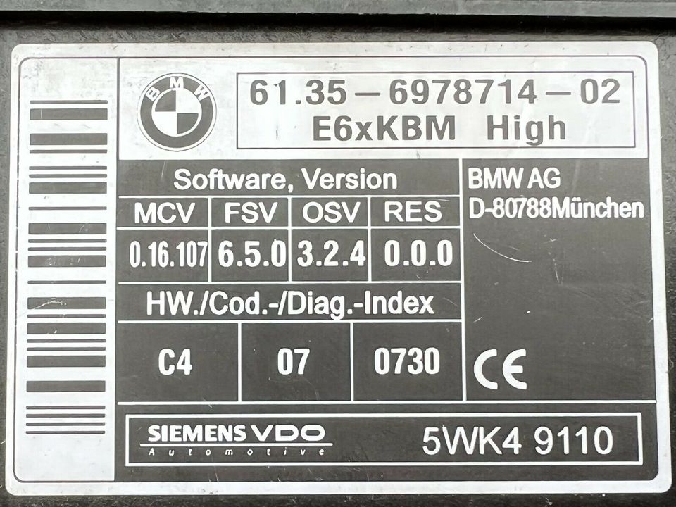 BMW E60 E61 5er Kombi Original Steuergerät Karosserie 9151517 in Bochum