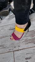 Bunte High Heels Plateau Sandalette Brandenburg - Fredersdorf-Vogelsdorf Vorschau