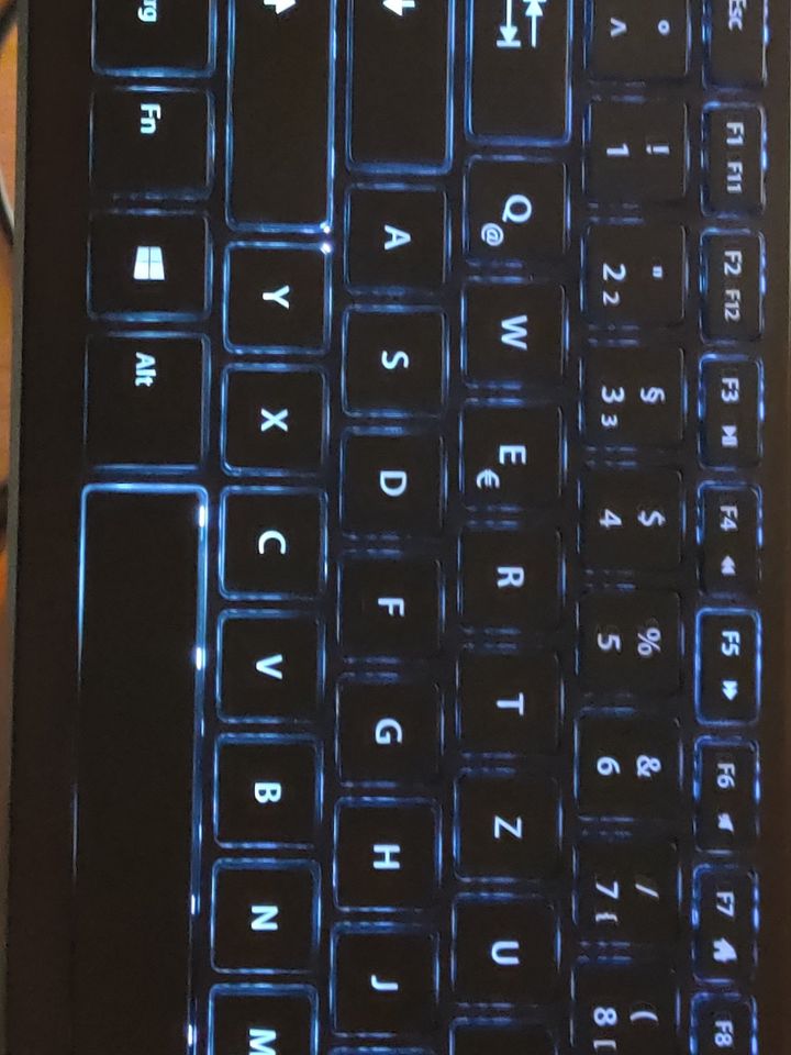 perixx USB Mini Tastatur beleuchtet 30cm schmal in Bad Buchau