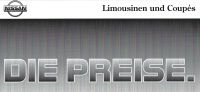 1992 PREISLISTE & AUSSTATTUNGEN NISSAN LIMOUSINEN & COUPES  04-92 Hessen - Birkenau Vorschau