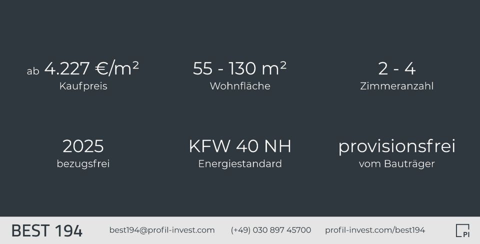 Neubauabschreibung nutzen, KFW gefördert, barrierearm, Aufzug, Kapitalanlage in Oranienburg