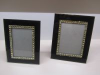 2 Bilderrahmen 10x15 + 12,7 x 17,8 cm Glas schwarz gold elegant Bayern - Dingolfing Vorschau