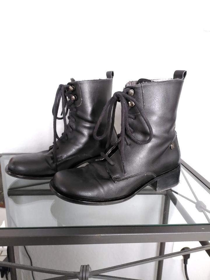 Schnürstiefel Gr. 37, schwarz, vegan, wenig getragen in Essen