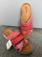 Romika Damen Sandalen rot Echtleder Klettverschluss neu Köln - Chorweiler Vorschau