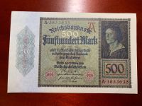7x 500 Mark Schein 27. März 1922 Reichsbanknote fünfhundert Mark Nürnberg (Mittelfr) - Nordstadt Vorschau