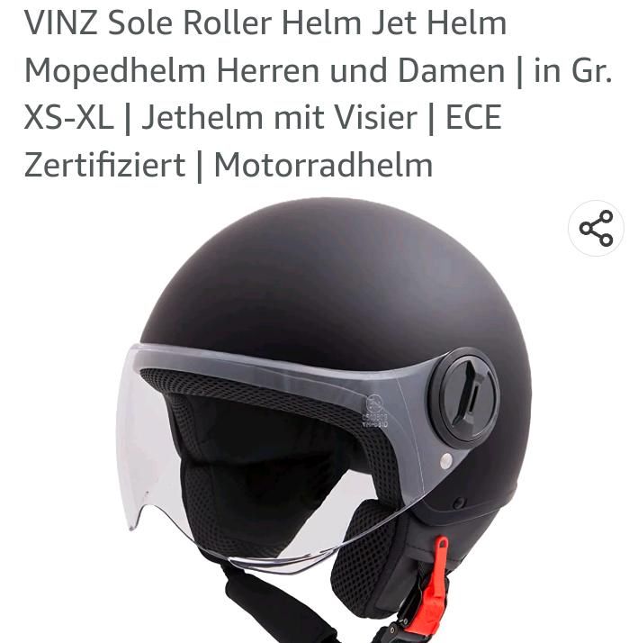 Jethelm mit Visier XL 59cm in Niddatal