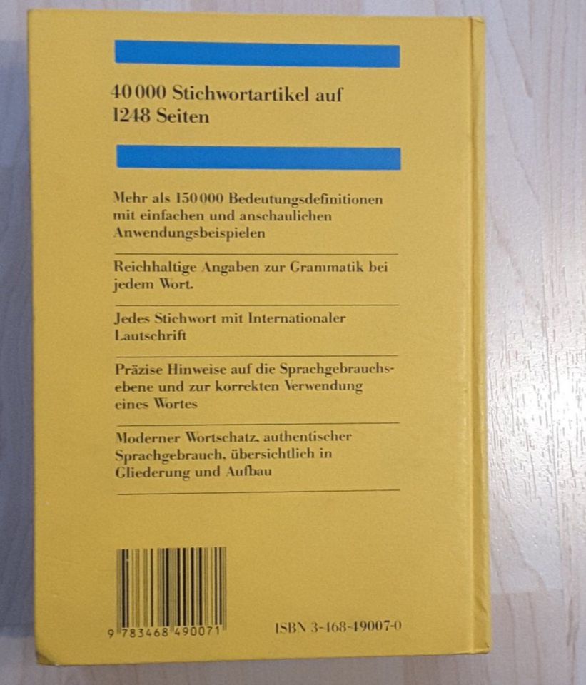 Einsprachiges Französisch Wörterbuch Langenscheidt, 1248 Seiten in Magstadt