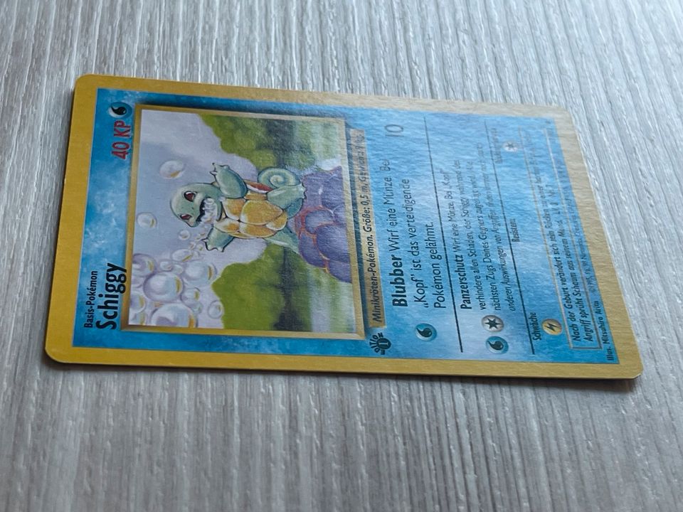 Pokémon Karte Schiggy Base 1. Edition First Edition Pokemon in Essen