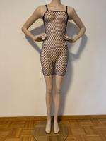 Sexy Netz Shorty Minikleid Hosenanzug onsizse schwarz Bayern - Teublitz Vorschau