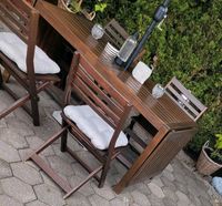 4 Gartenstühle aus Holz * Ikea ÄPPLARÖ  ❤️ Klappstühle+Auflagen Niedersachsen - Hatten Vorschau