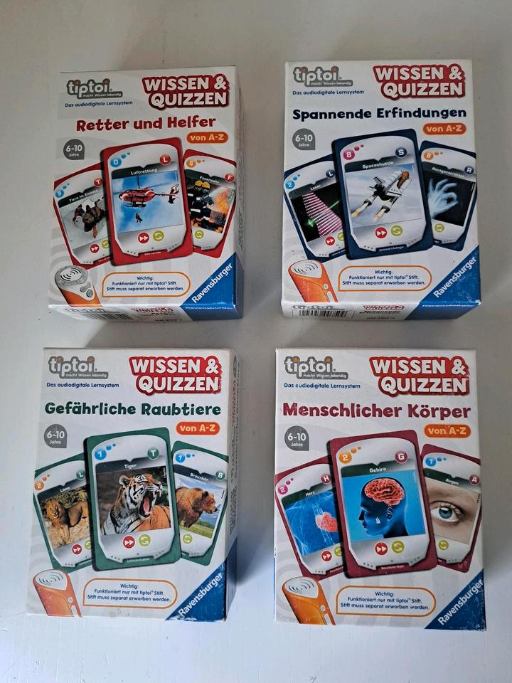 Tiptoi Wissen & Quizzen- Retter, Erfindungen, Raubtiere, Körper in Wildau
