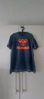 T-Shirt in blau/orange Duisburg - Walsum Vorschau