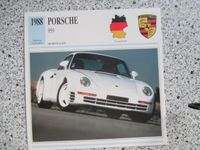 Sammelkarte Faszination Traumautos, Dream cars, Porsche 959, TOP Nordrhein-Westfalen - Alsdorf Vorschau