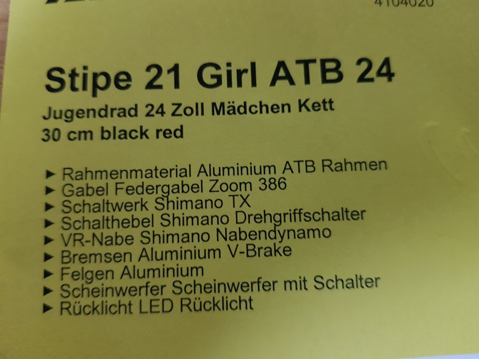 Mädchen Jugendrad 24 Zoll - 21 Gänge in München