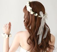 2-Teiliges Haarschmuck Blumenkranz Armband Hochzeit Kopfschmuck Nordrhein-Westfalen - Langenfeld Vorschau