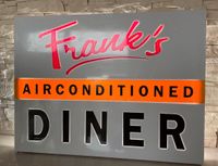 Schild Frank‘s Airconditioned Diner Reklame Leuchte Neon US USA Nordrhein-Westfalen - Kamen Vorschau