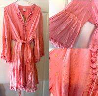 Ibiza Boho Hippie Kleid Koralle Lachs Gold Onesize Bayern - Rosenheim Vorschau