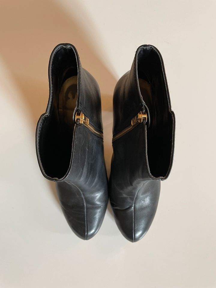 Anne Klein Stiefelette schwarz/gold Gr.38,5 in Kaiserslautern